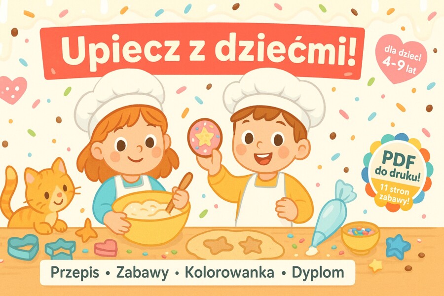 Wspólne pieczenie ciasteczek z dziećmi