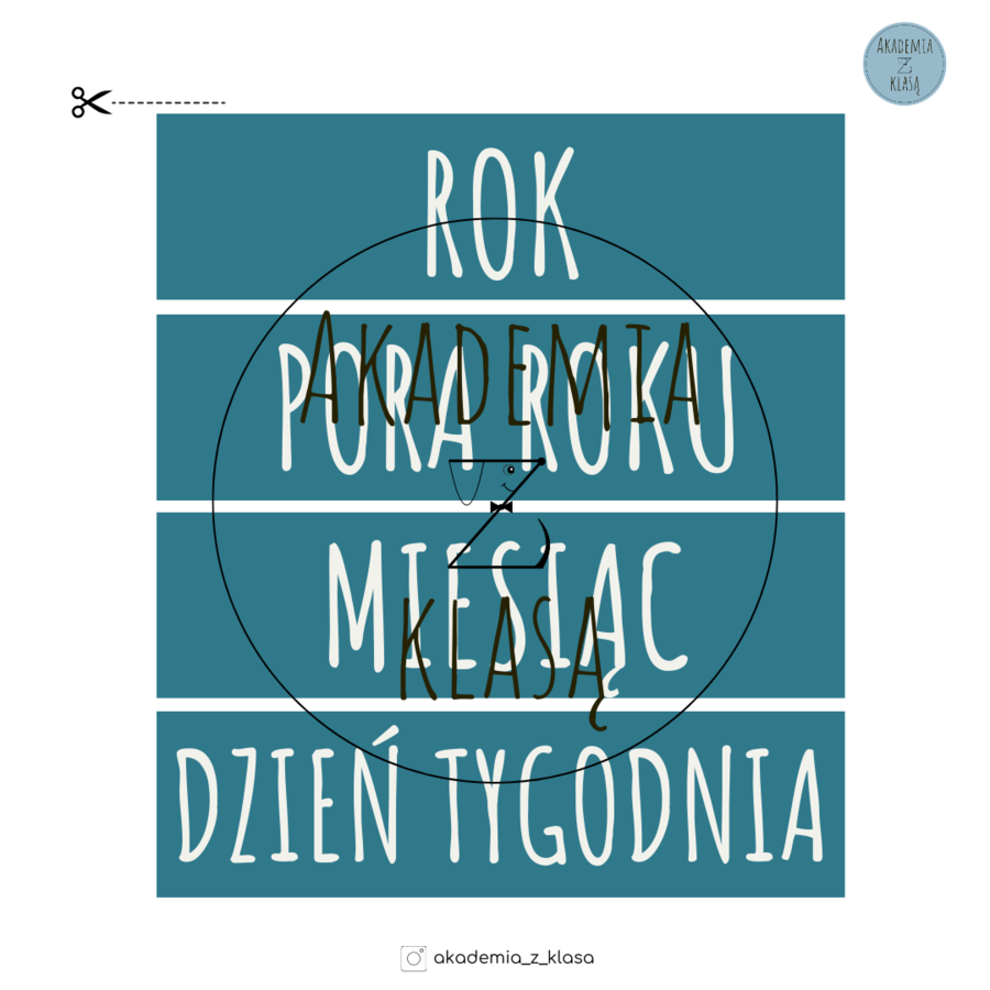 KALENDARZ KLASOWY NA CAŁY ROK SZKOLNY - DO POWIESZENIA NA TABLICY I CODZIENNEGO KORZYSTANIA