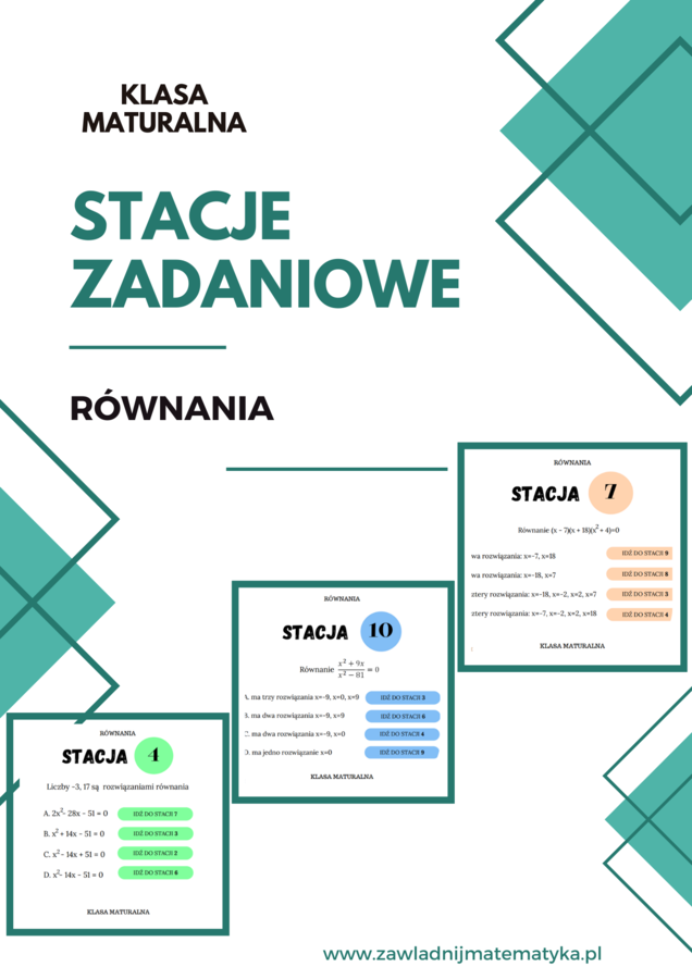 Stacje zadaniowe - równania