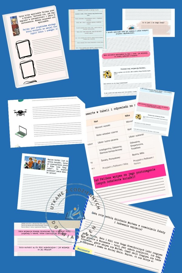 Odkrywamy walory książki- stacje zadaniowe do lektury ,,Feliks, Net, Nika oraz Gang Niewidzialnych Ludzi"