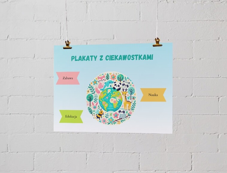 Plakaty z ciekawostkami. Zwierzęta. Rośliny. Ekosystemy. Jak dbać o ziemię?