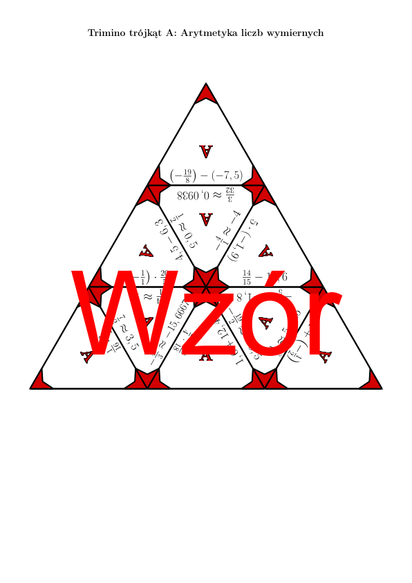 Trimino - Arytmetyka liczb wymiernych | matematyka