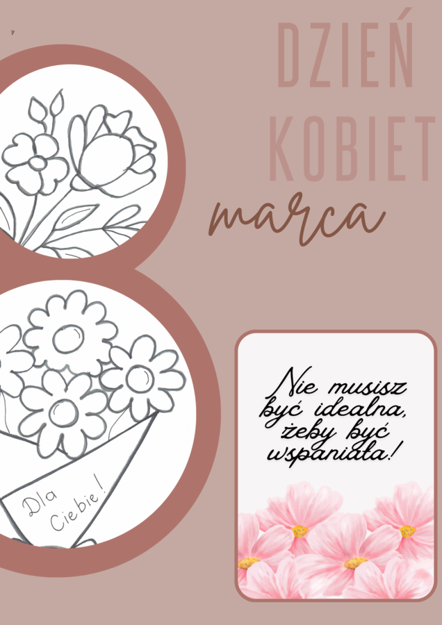 Dzień Kobiet- zestaw afirmacji na szkolną gazetkę.