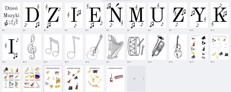 GIRLANDA - DZIEŃ MUZIKI + ZADANIA