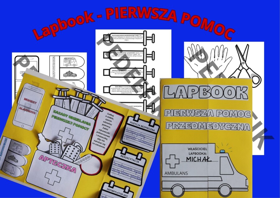 Lapbook - PIERWSZA POMOC