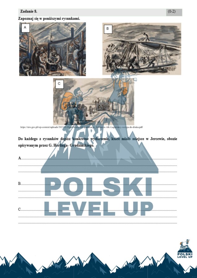 Test ikonograficzny (10 zadań z kluczem odpowiedzi)_Inny świat_Polski Level Up