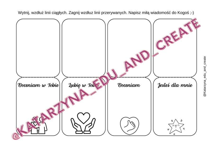Dzień życzliwości - karteczki z miłymi słowami
