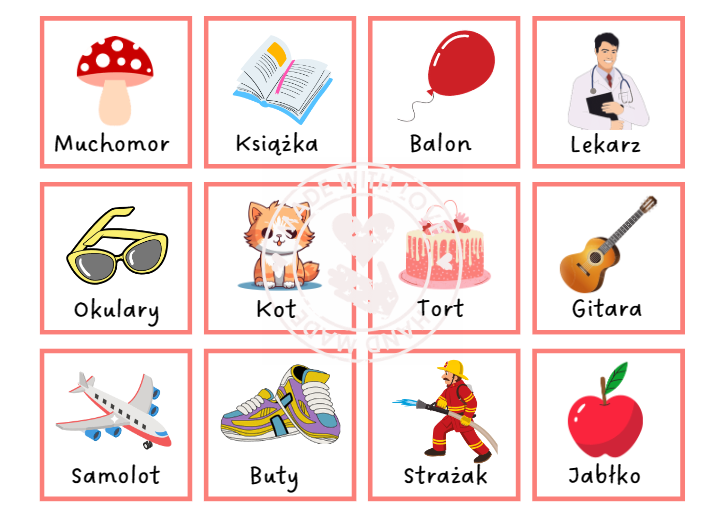 GRA MEMORY RZECZOWNIKI