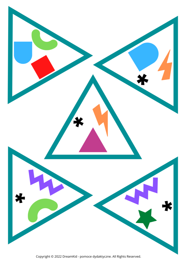 UKŁADANKI TRÓJKĄTNE XL - KSZTAŁTY