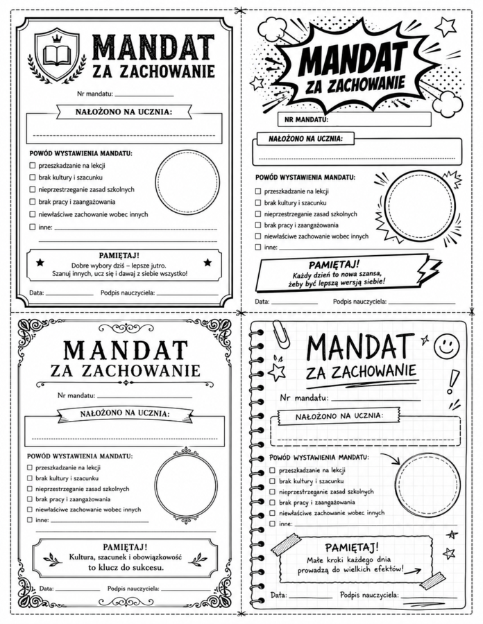 Mandat za zachowanie