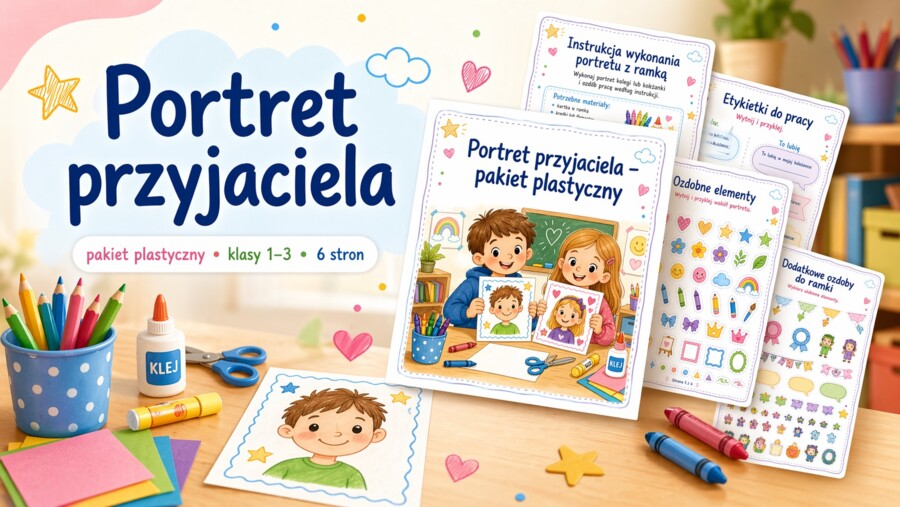Portret przyjaciela – pakiet plastyczny