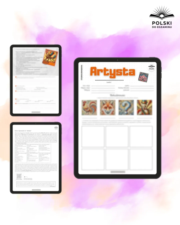 Lektury Obowiązkowe do Egzaminu Ósmoklasisty 📚 | Pakiet Kart Pracy PDF + 3 bonusy