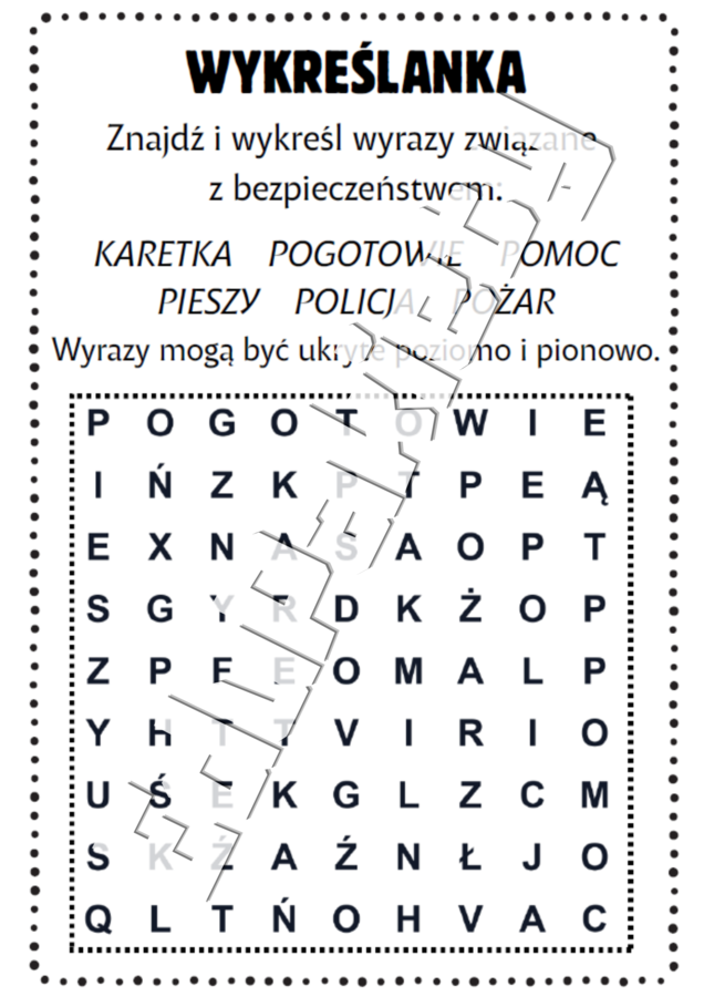 Bezpieczne dziecko – pakiet edukacyjny (dla dzieci w wieku 6-8 lat)