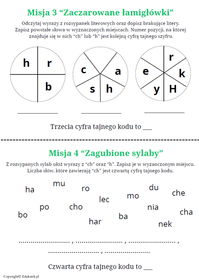 Ortograficzny escape room - zestaw
