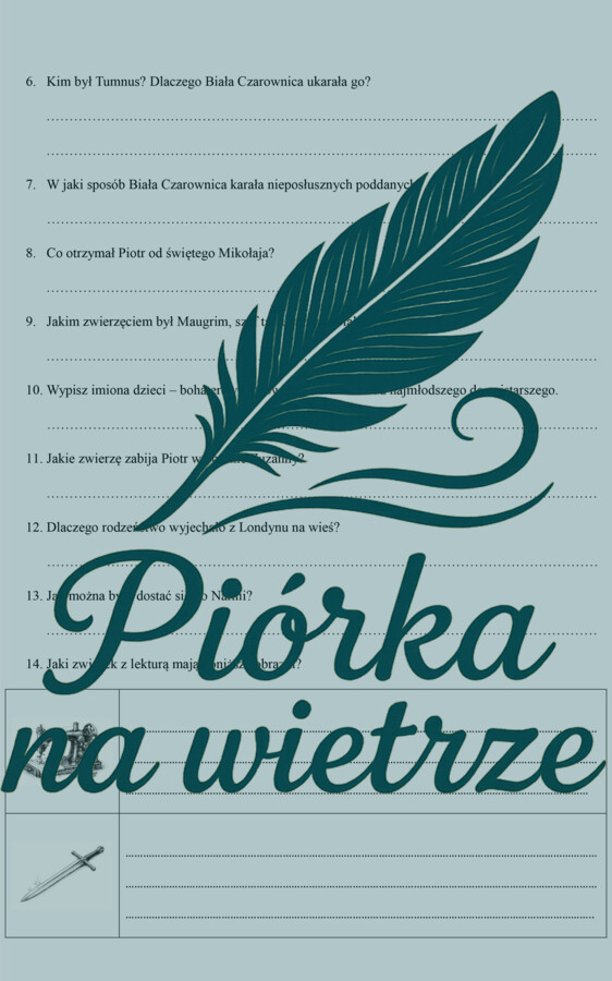 Test znajomości lektury - Opowieści z Narnii
