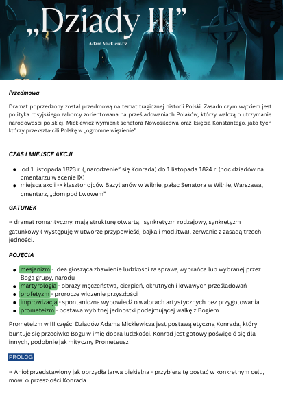 Dziady cz. III