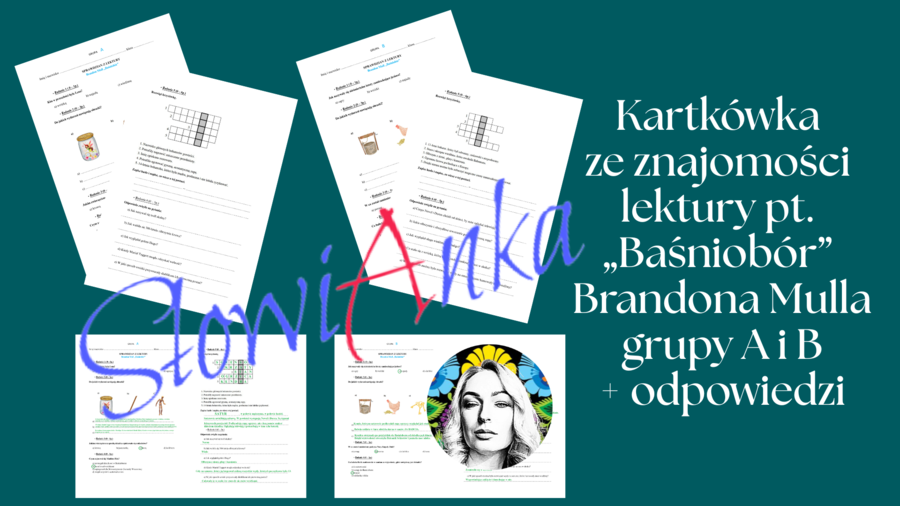 Kartkówka ze znajomości lektury pt. „Baśniobór” Brandona Mulla grupy A i B + odpowiedzi