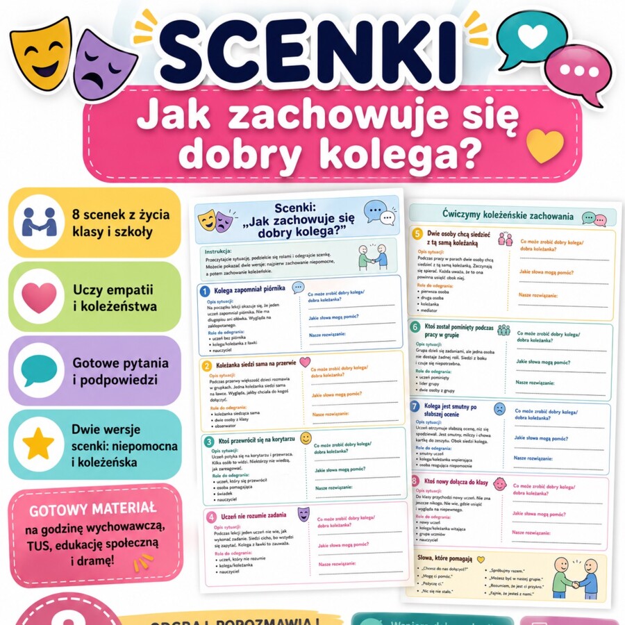 Scenki. Jak zachowuje się dobry kolega?