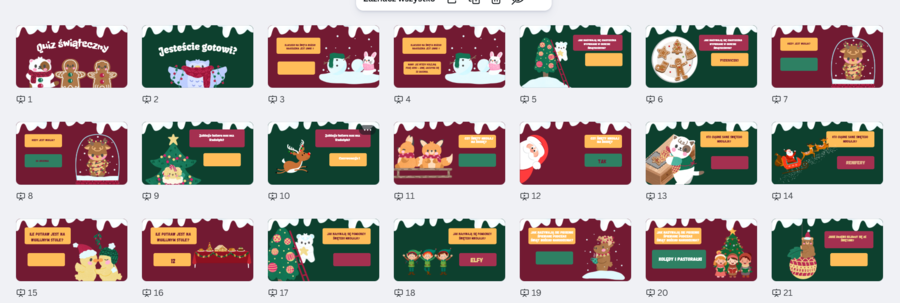 Quiz świąteczny