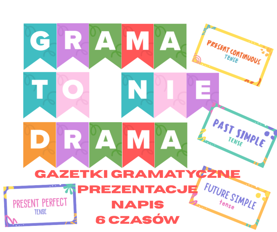 GAZETKI GRAMATYCZNE/PREZENTACJE/6 PODSTAWOWYCH CZASÓW
