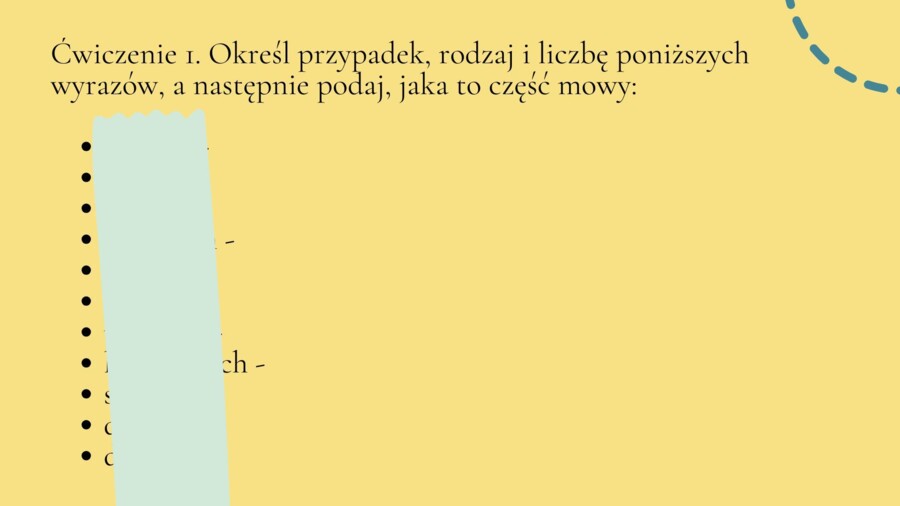 Odmienne i nieodmienne części mowy