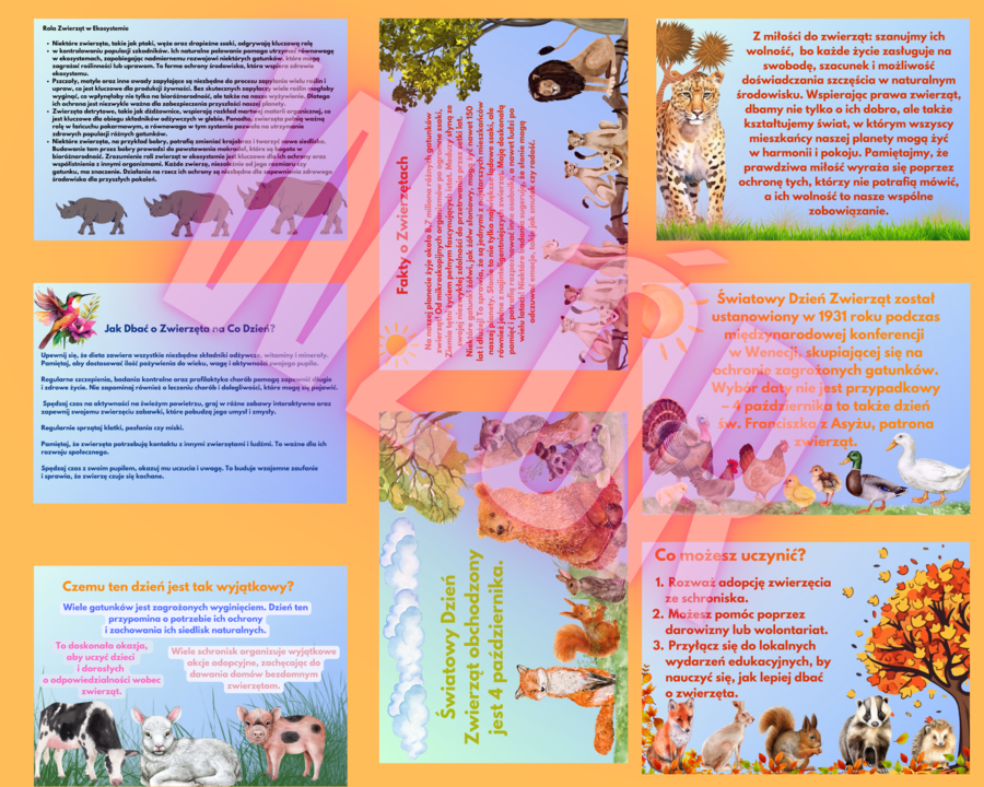 Gazetka - Światowy Dzień Zwierząt