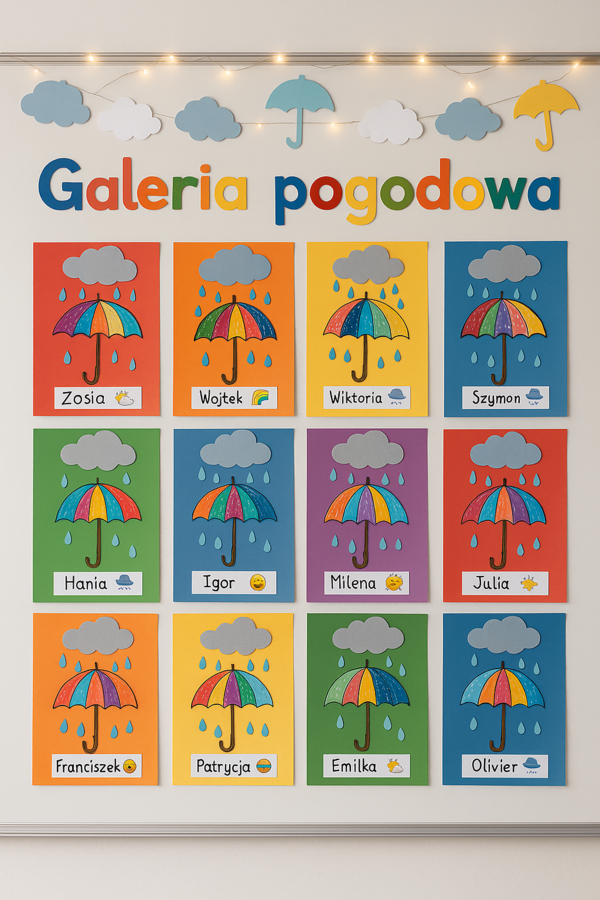 Deszczowa przygoda w klasie. Scenariusz lekcji o zjawiskach atmosferycznych.