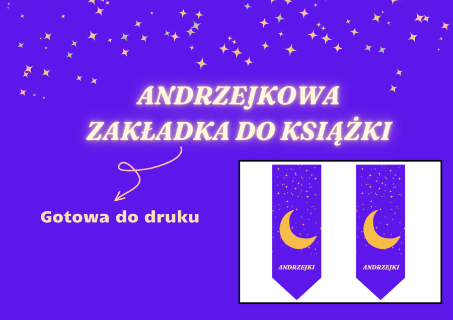 🎉 Zakładka do książki na Andrzejki! 🔮✨