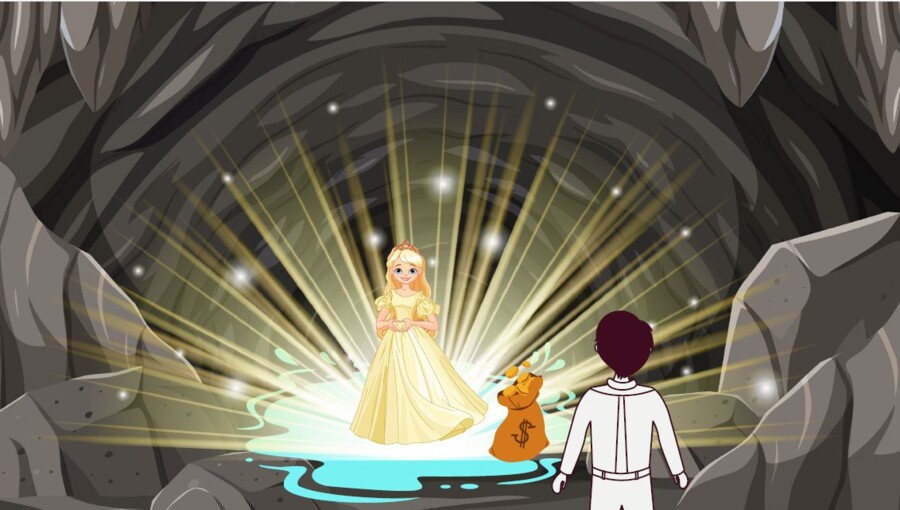 Legenda o złotej kaczce - pakiet tekst i obrazki