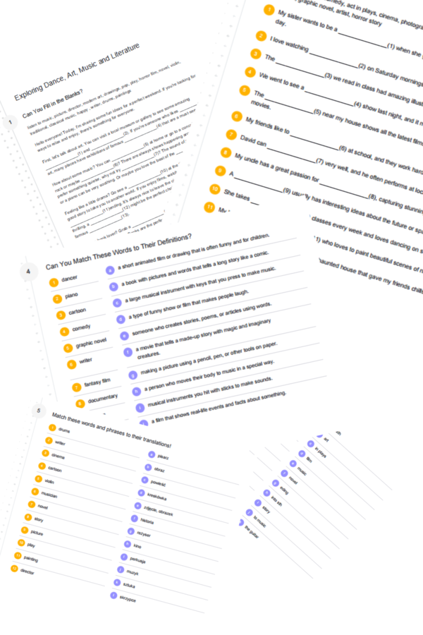 English Class A2+ – Unit 1.1 – vocabulary practice
