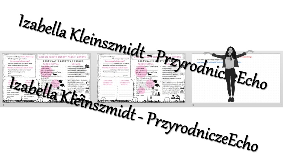 Minizestaw na temat „Wielkie miasta Europy. Paryż i Londyn”– sketchnotka + karta pracy w power point + gratisowy link do prezentacji multimedialnej niekomercyjnej wykonanej w genial.ly do indywidualnego pobrania i użycia do celów niekomercyjnych. Geograf