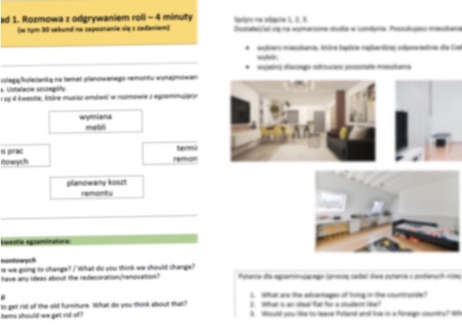 Matura ustna last minute - zestaw ćwiczebny Dom
