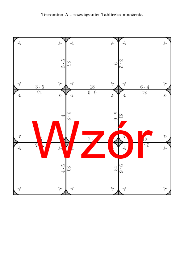 Tetromino - Tabliczka mnożenia | matematyka