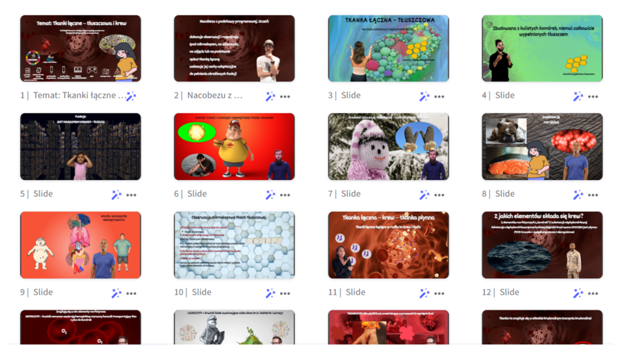 Prezentacja w genial.ly „Tkanki zwierzęce łączne – tkanka tłuszczowa i krew” - do edycji i pobrania – biologia klasa VI, dział I – temat 6