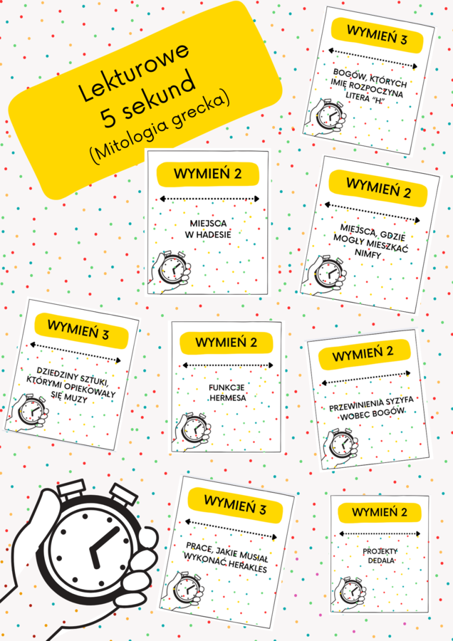 Lekturowe 5 sekund - zestaw dla klas IV-VI