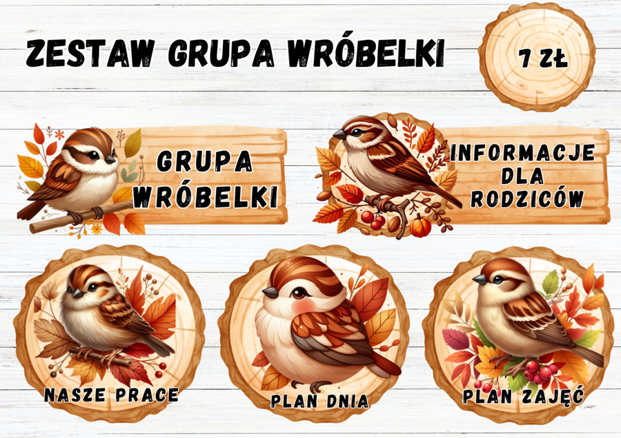 ZESTAW GRUPOWY GRUPA WRÓBELKI