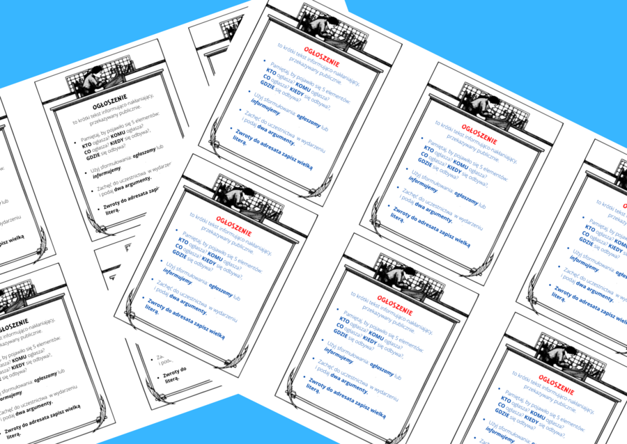 OGŁOSZENIE - wklejka