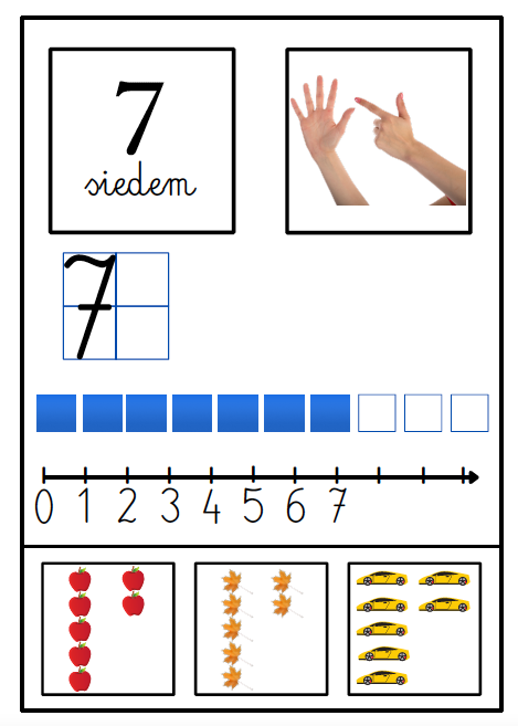 Pakiet - Alfabet + cyfry (plansze + zadania dla dzieci)