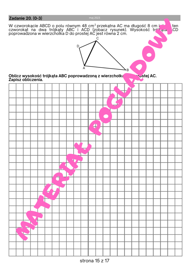 Próbny egzamin ósmoklasisty 2024/2025 matematyka