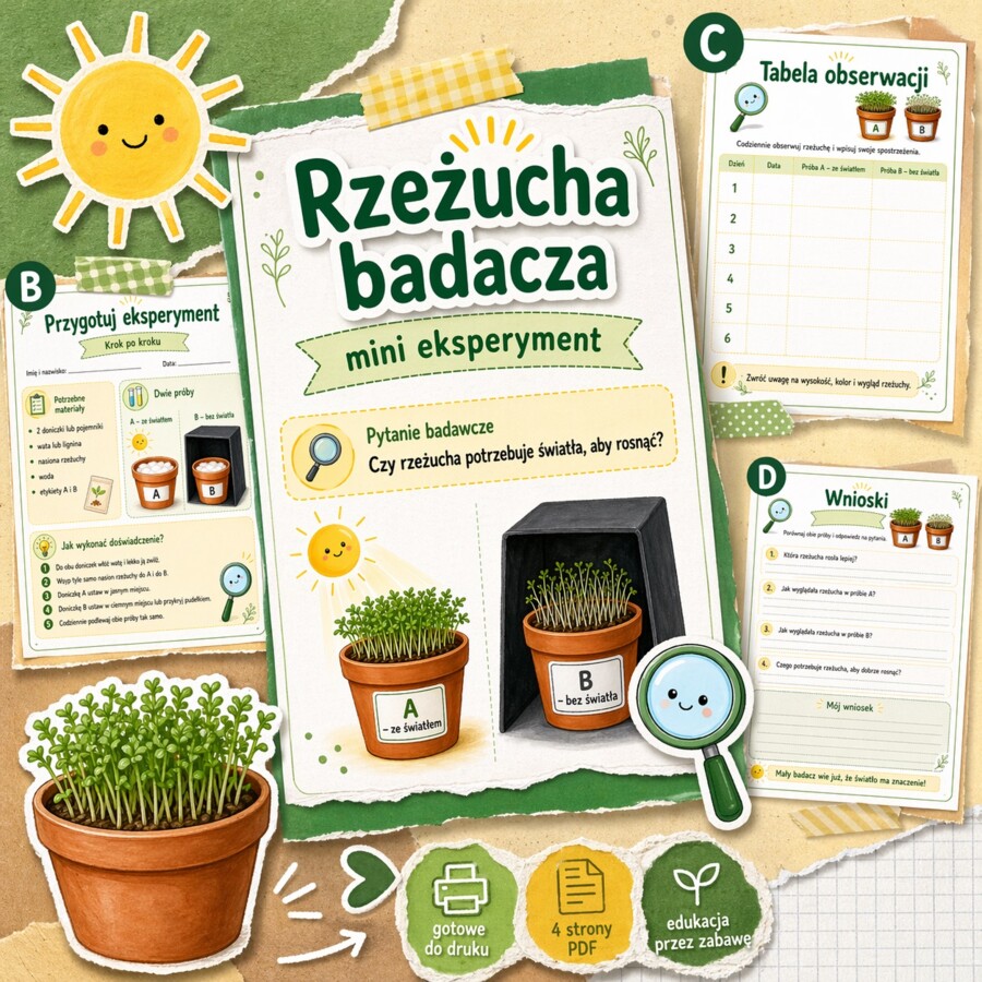 Rzeżucha badacza — mini eksperyment