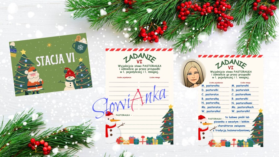 Bożonarodzeniowe STACJE ZADANIOWE