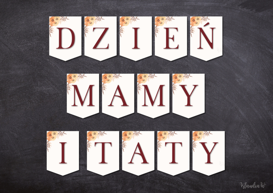 Dzień Mamy i Taty - girlanda