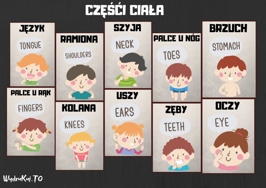 "To jestem ja" - pakiet zawierający plansze z zakresu zmysłów, emocji i części ciała