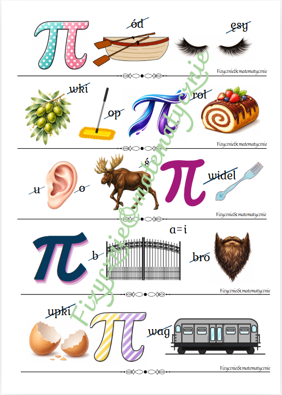 Rebusy z liczbą π w roli głównej – część 3 | Dzień Liczby Pi | Nauka przez zabawę