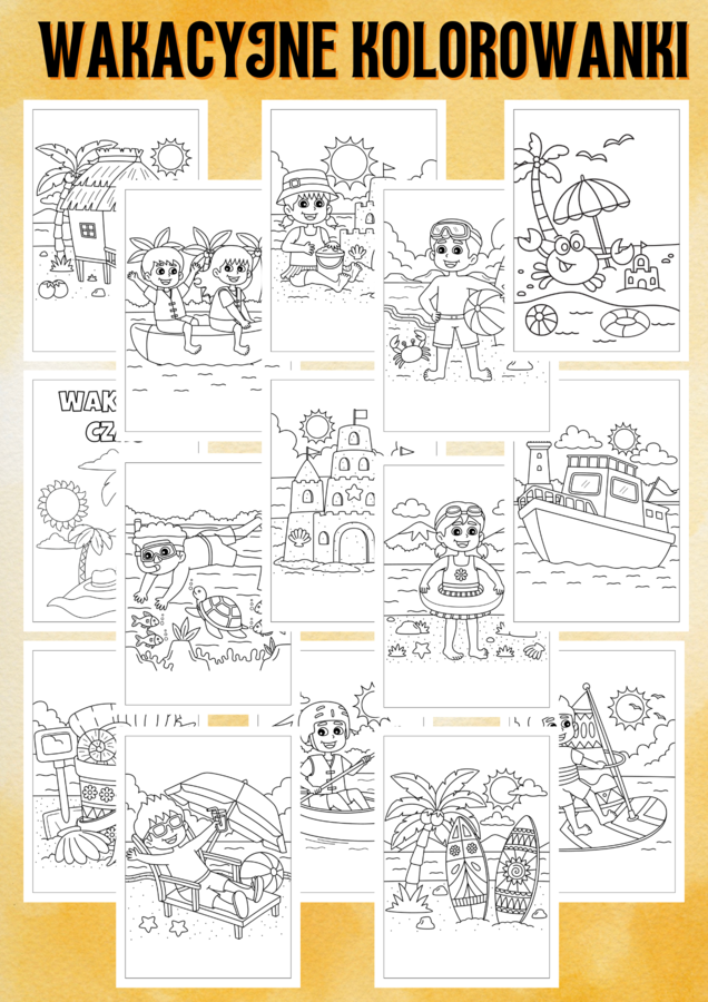 WAKACYJNE KOLOROWANKI