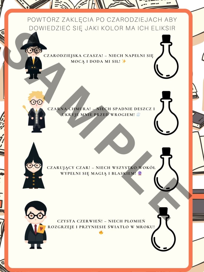 Ćwiczenia logopedyczne z czarodziejami - PDF do druku