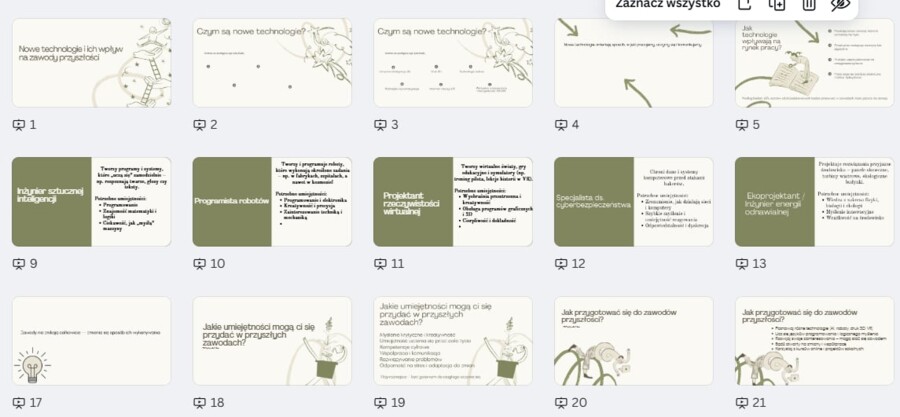 Nowe technologie i ich wpływ na zawody przyszłości- DORADZTWO ZAWODOWE 6