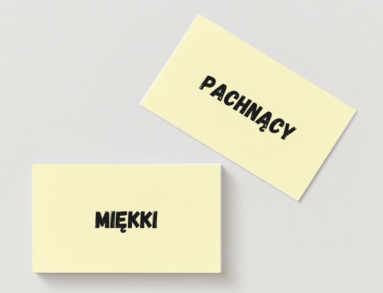 Gimnastyka języka: słownictwo związane z prezentami. Ilustracje przedmiotów (flashcards). Słowa kluczowe.