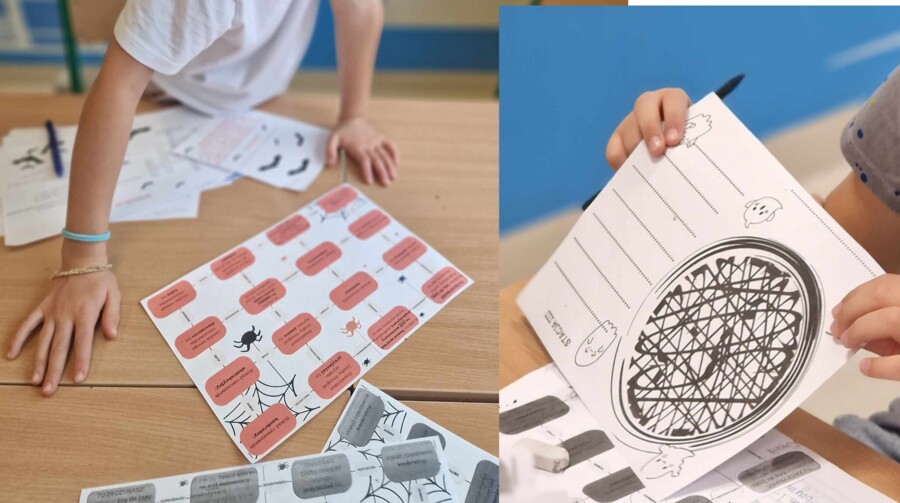 Jesienne gry z rzeczownikiem - stacje zadaniowe