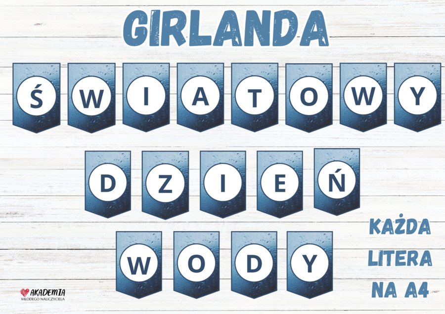 Girlanda na dzień wody